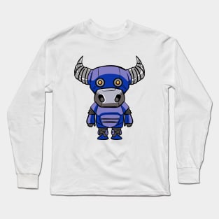 Taurus Robotic Zodiac Sign Long Sleeve T-Shirt